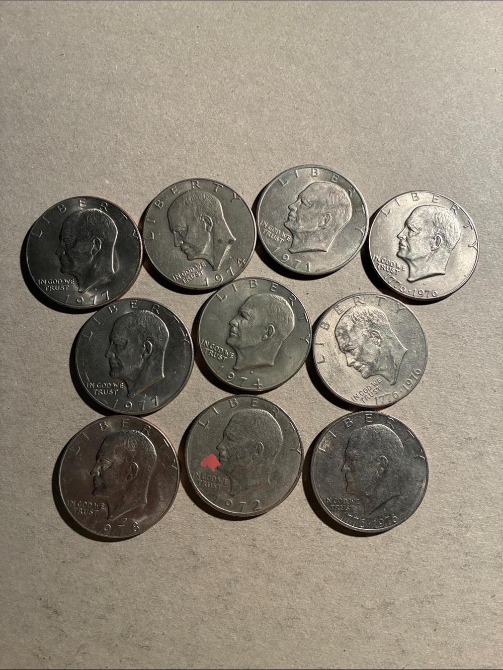 10 Eisenhower $1 lot